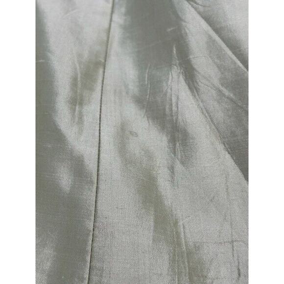 Jenny Yoo Collection Silk Dress Cocktail Fit & Flare Sleeveless V-Neck Green 8 - Picture 15 of 16